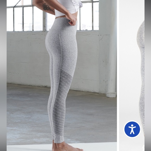 Fabletics Pants - Fabletics Light Gray Women's Leggings